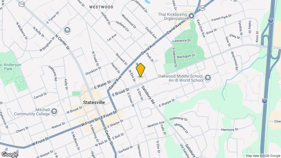 415 E Broad St Map and Location Details