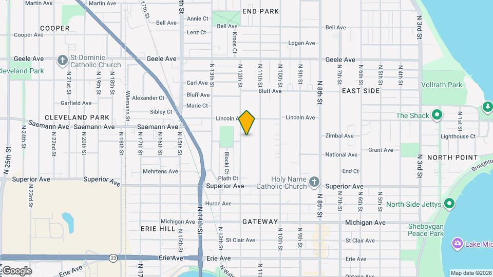 1723-1725 N 12th St Map and Location Details