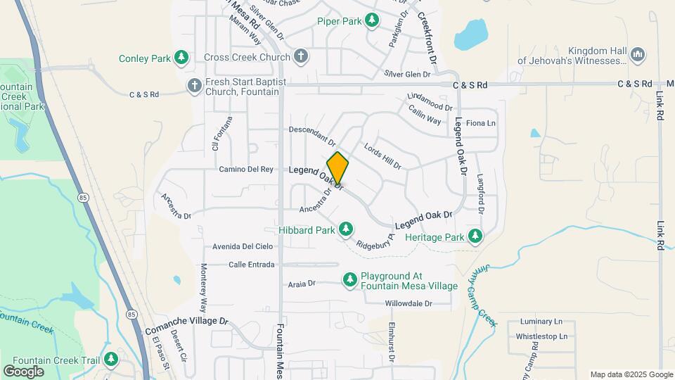 821 Legend Oak Dr Map and Location Details