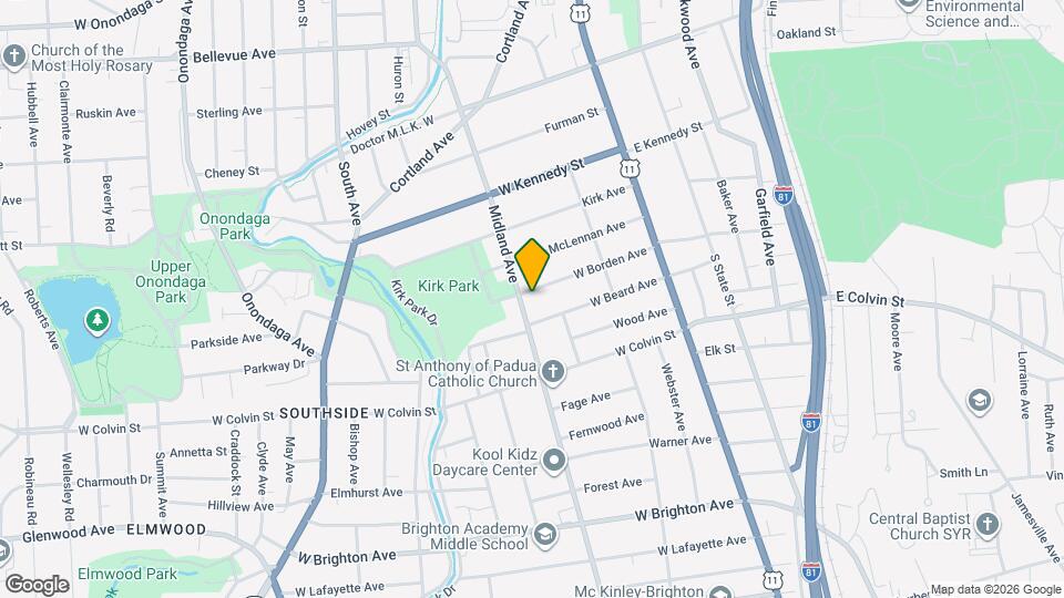 279 W Borden Ave Map and Location Details