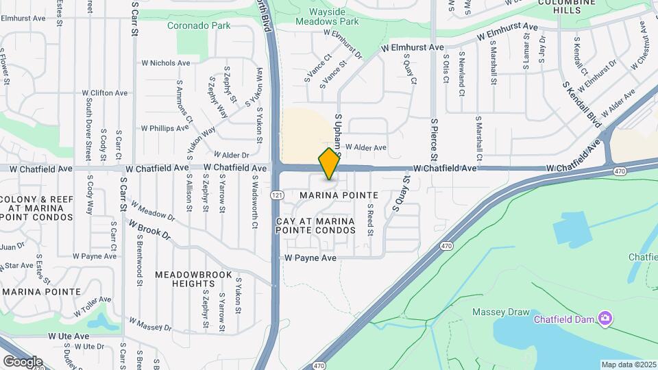 8321 S Upham Way Map and Location Details