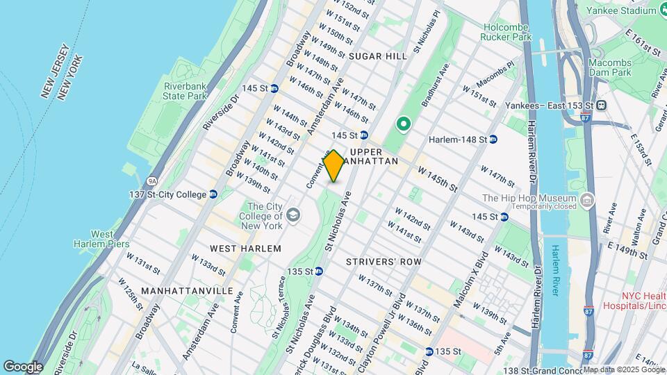 419 W 141st St Mapa y Detalles de la Ubicación