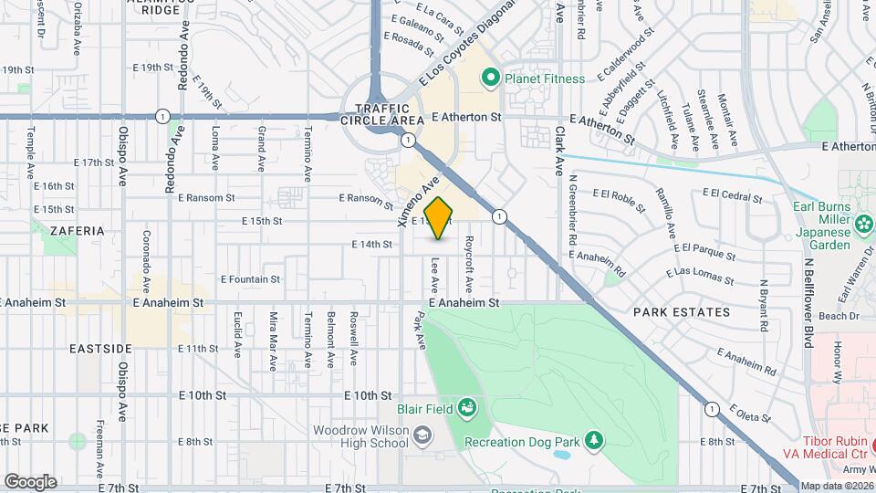 4547 E 14th St Map and Location Details
