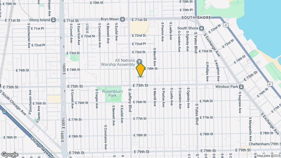 7437-7439 S Chappel Ave Map and Location Details