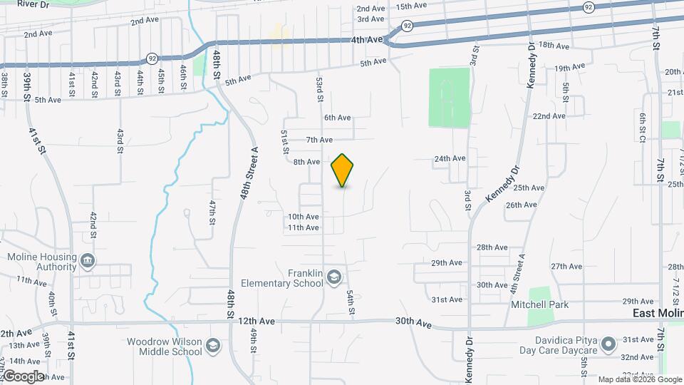 909 54th St Map and Location Details