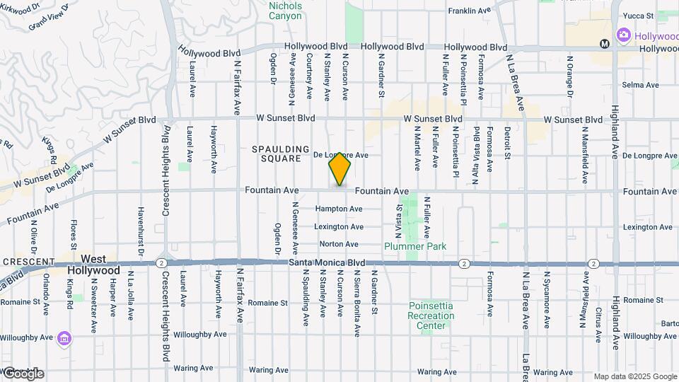 7608 Fountain Ave Map and Location Details