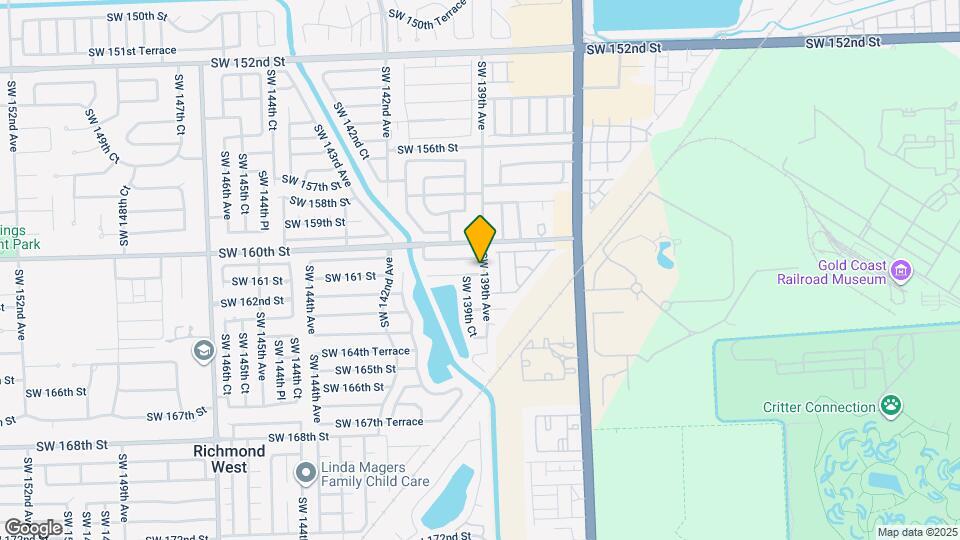 13901 SW 161 Terrace Map and Location Details