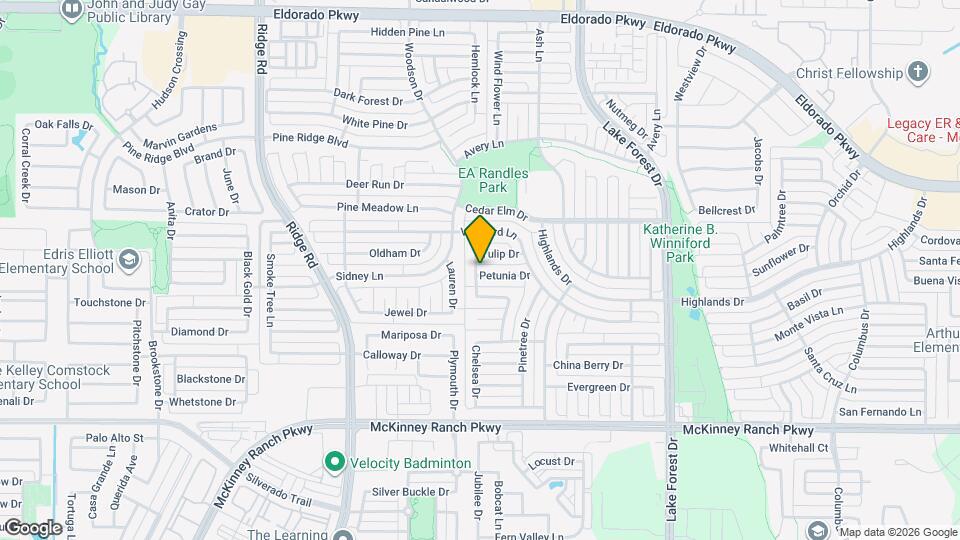 5616 Petunia Dr Map and Location Details