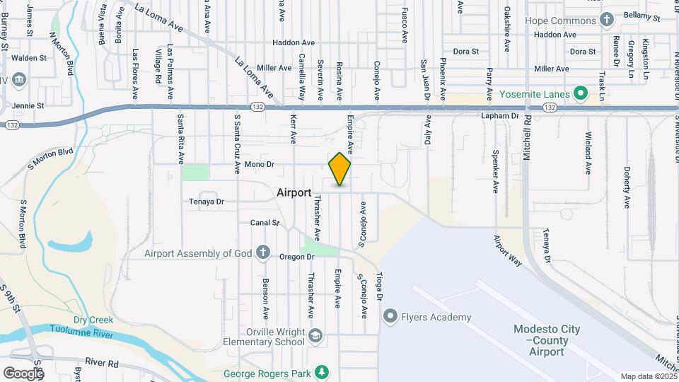 1625 Tenaya Dr Map and Location Details
