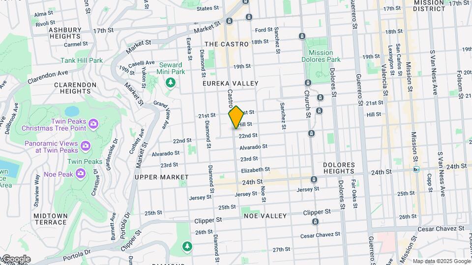 885 Castro St Map and Location Details
