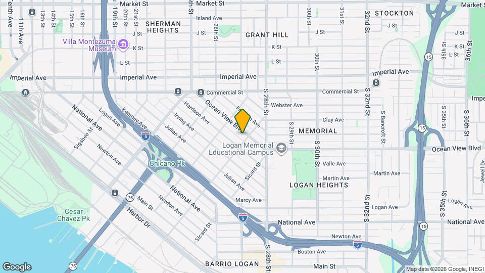 2165 Ocean View Blvd Map and Location Details