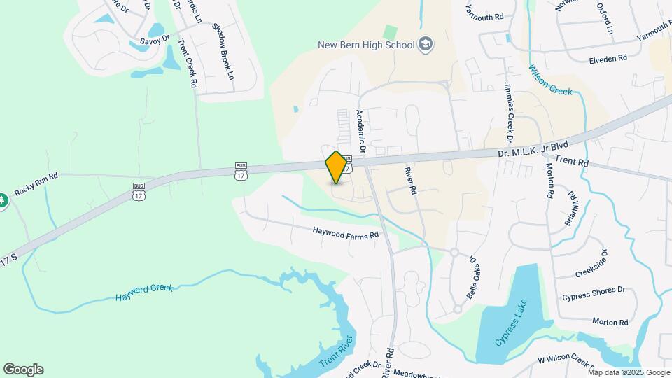 Hawthorne at New Bern Mapa y Detalles de la Ubicación