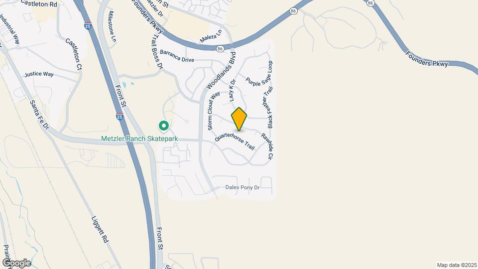 933 Quarterhorse Trail Map and Location Details