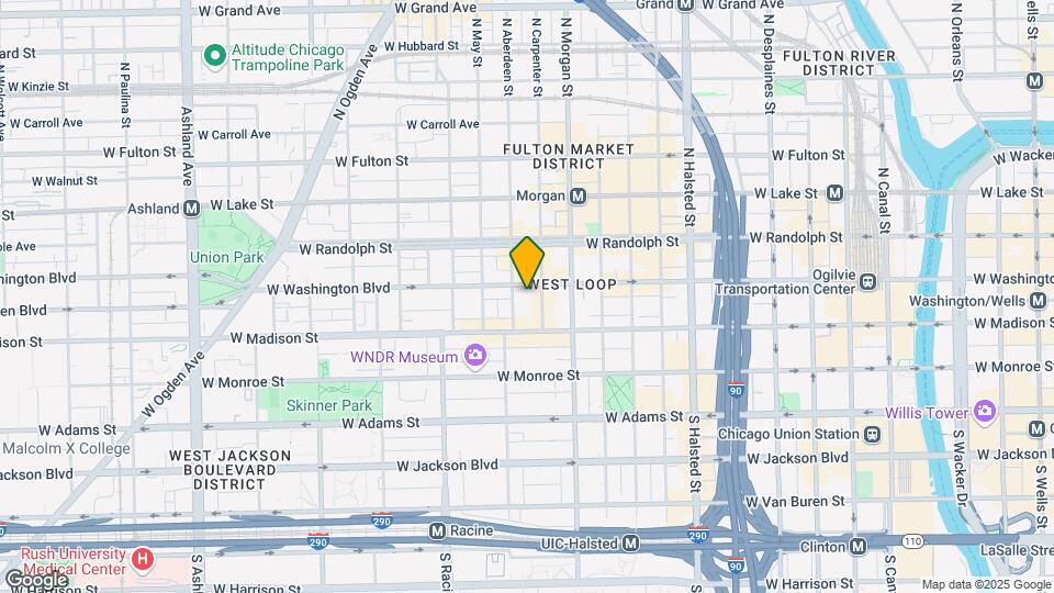 36 N Carpenter St Map and Location Details