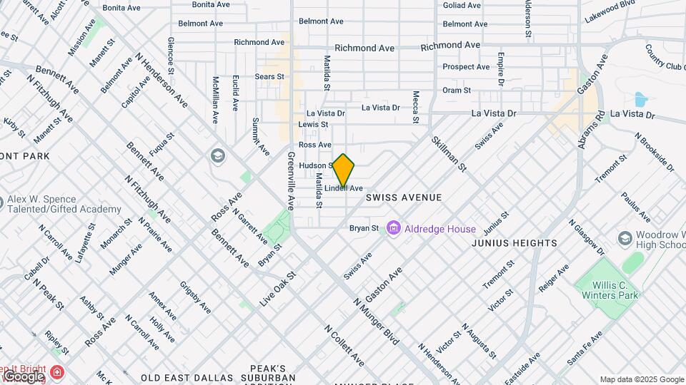 5818 Lindell Ave Mapa y Detalles de la Ubicación