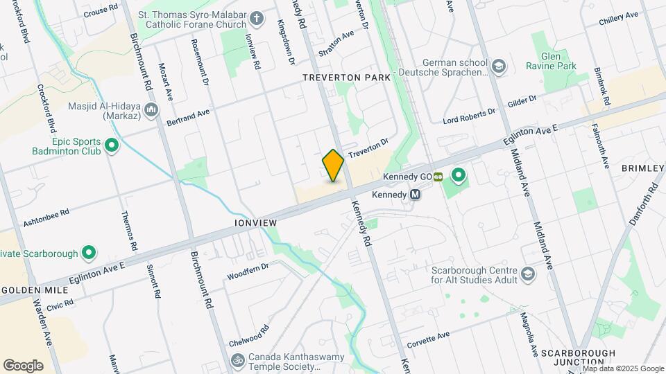 2416A Eglinton Ave E Map and Location Details
