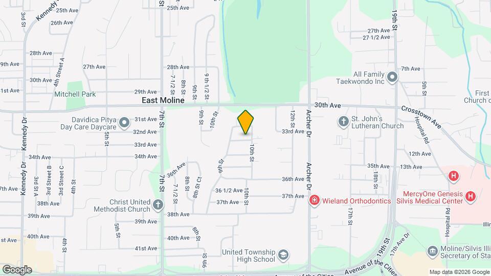 933 34th Ave Map and Location Details