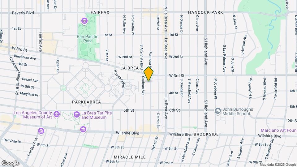 329 S Cloverdale Ave Map and Location Details