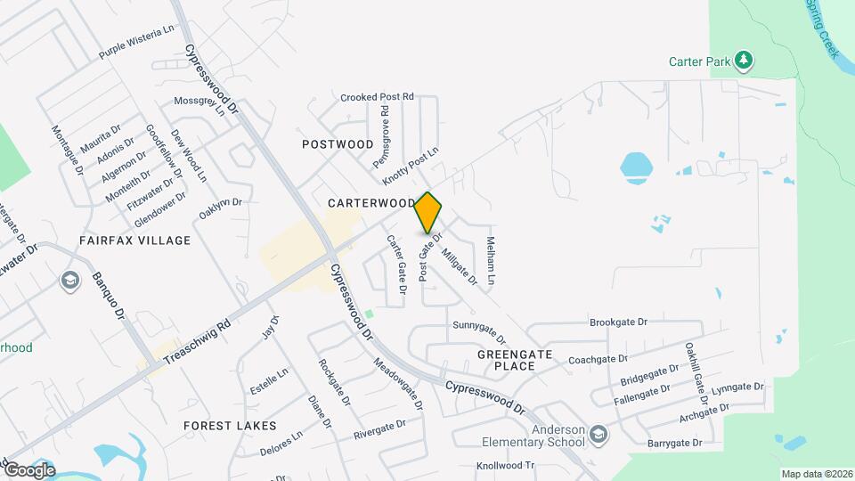 22903 Millgate Dr Map and Location Details