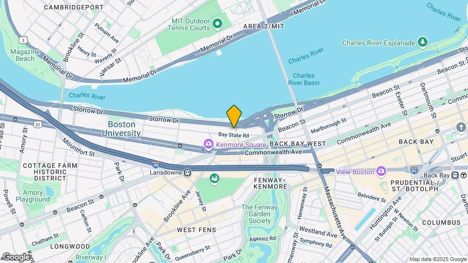 59 Bay State Rd, Unit 1F Map and Location Details