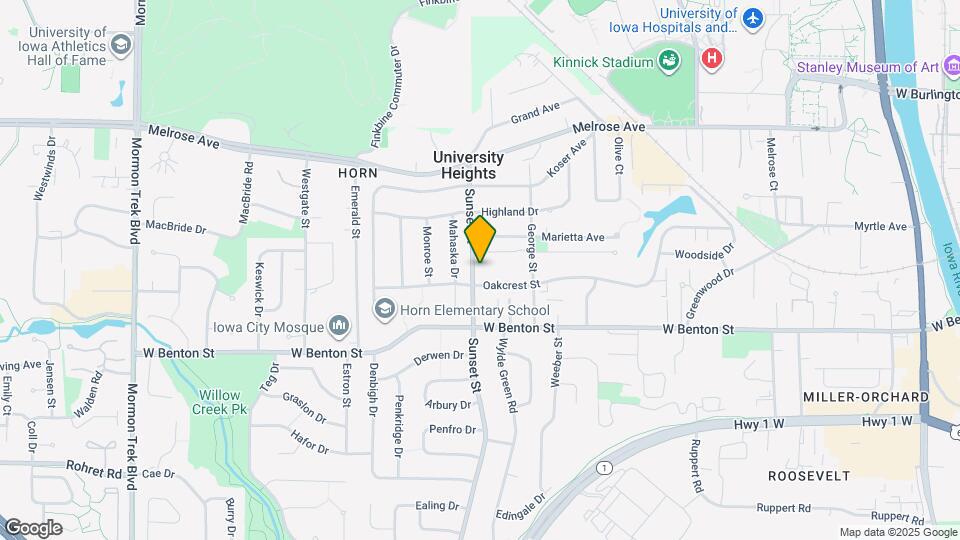 Sunset Apartments Map and Location Details