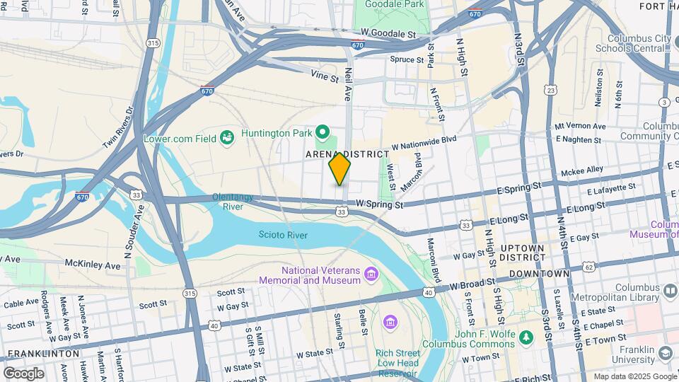 300 W Spring St Map and Location Details