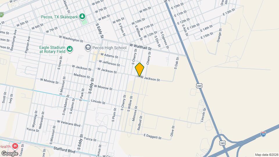 1523 Mimosa St Map and Location Details