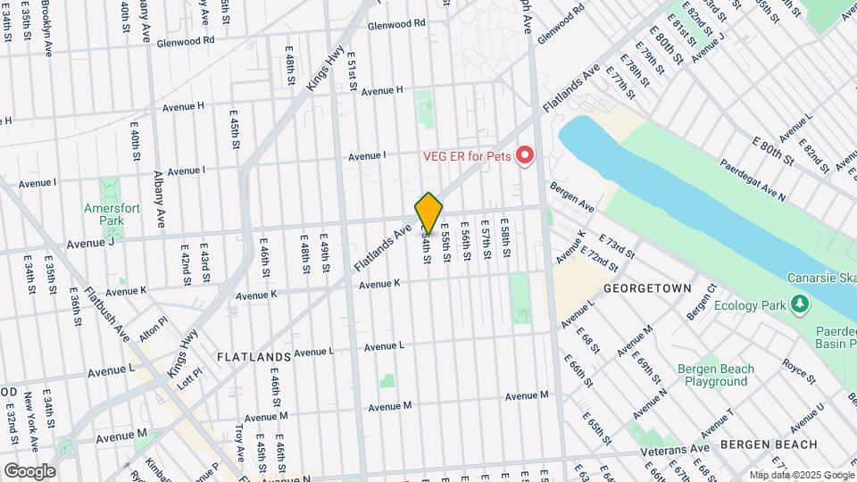 1239 E 54th St Map and Location Details