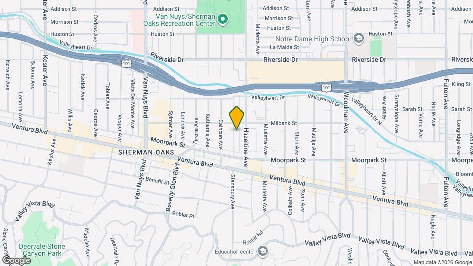 4460 Stansbury Ave Map and Location Details