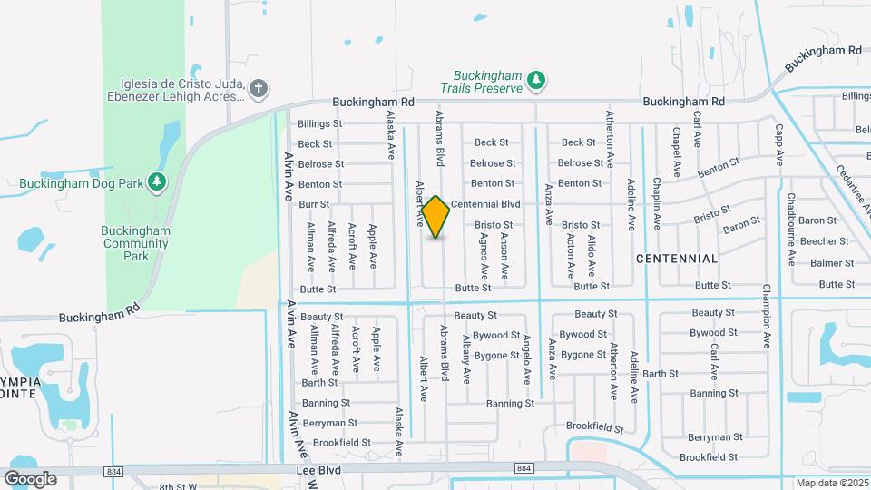 1031 Abrams Blvd, Unit One side duplex Map and Location Details