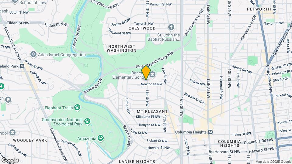 1801 Newton St NW Map and Location Details