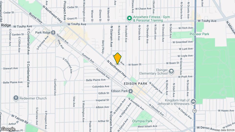 6865 N Northwest Hwy Mapa y Detalles de la Ubicación