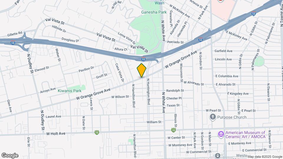 638 W Orange Grove Ave Map and Location Details