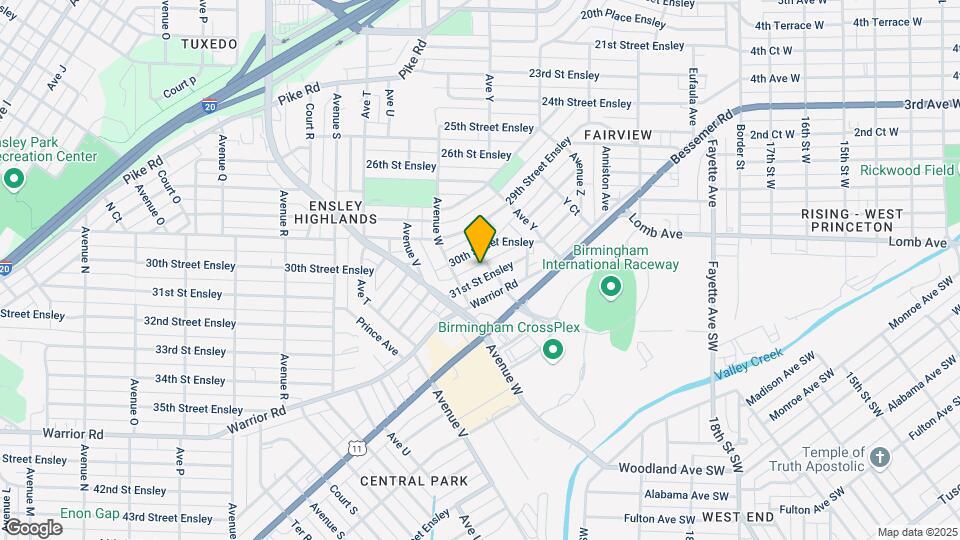 3012 Avenue X Map and Location Details