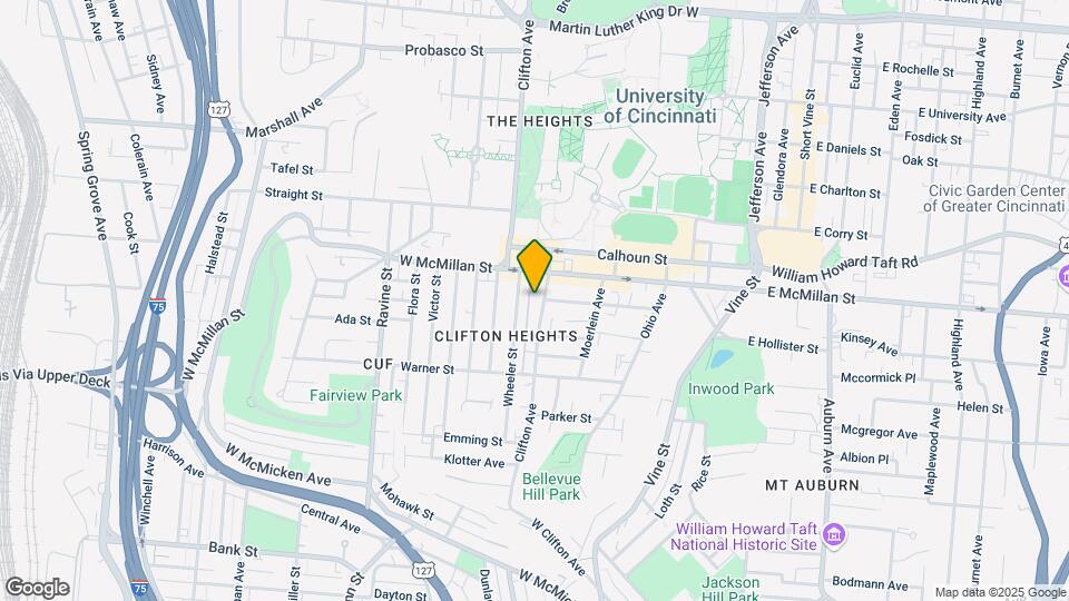 2425 Clifton Ave Mapa y Detalles de la Ubicación