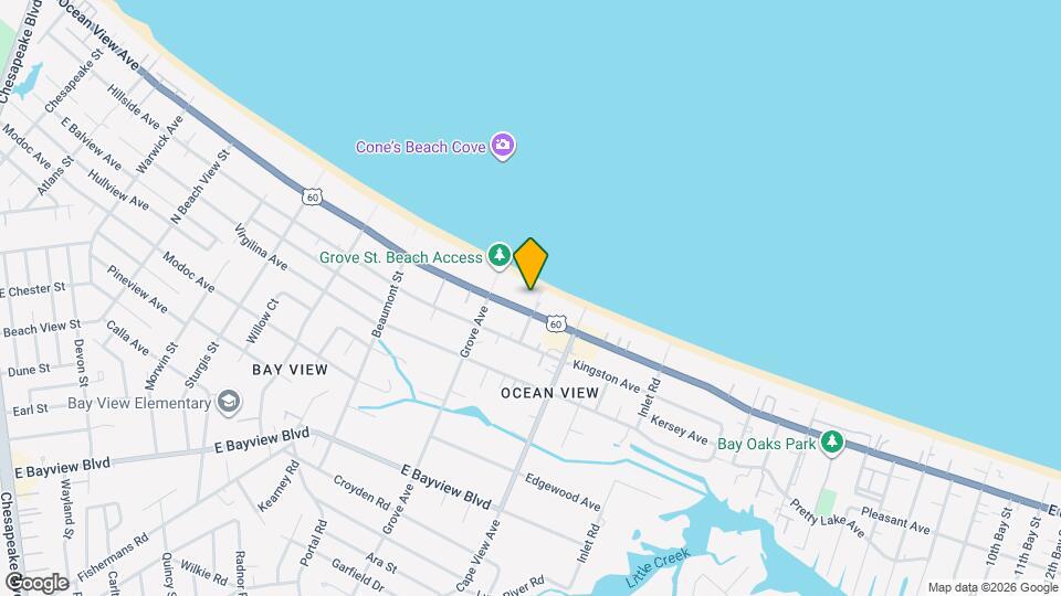 1834 E Ocean View Ave Map and Location Details