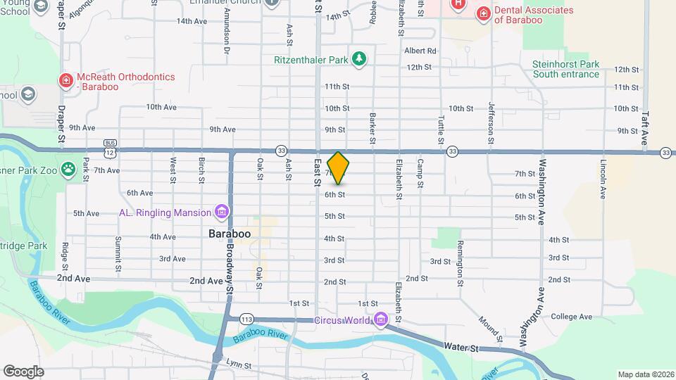 327 6th St Map and Location Details