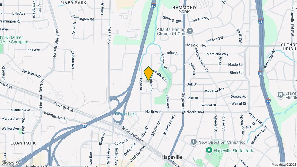 3165 Oakdale Rd Map and Location Details