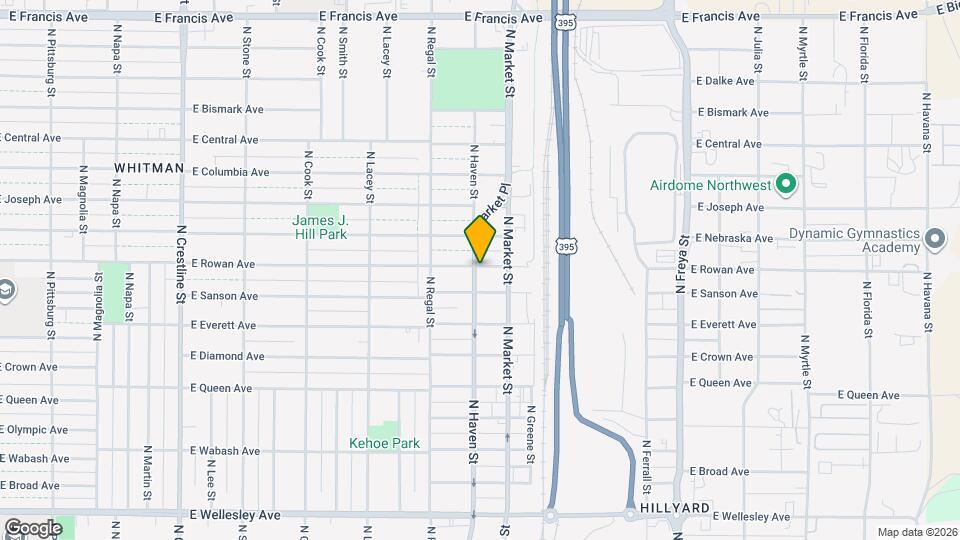 3002 E Rowan Ave Map and Location Details
