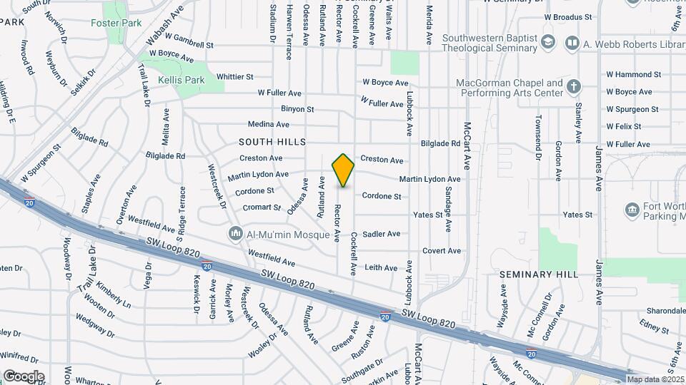4921 Rector Ave Map and Location Details