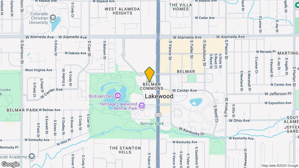 604 S Yarrow St Map and Location Details