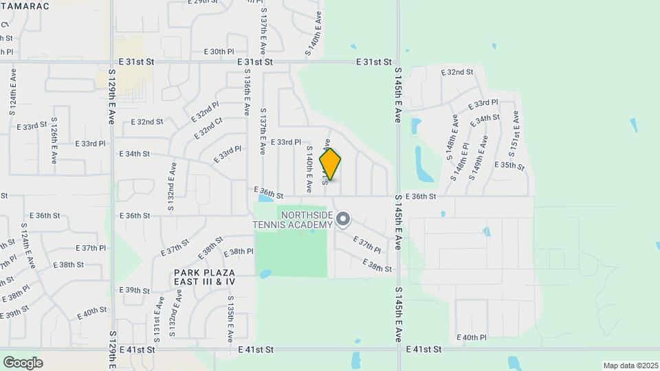 3383 S 141st E Ave Map and Location Details