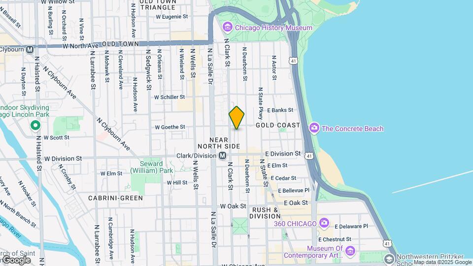 1215 N Clark St Mapa y Detalles de la Ubicación