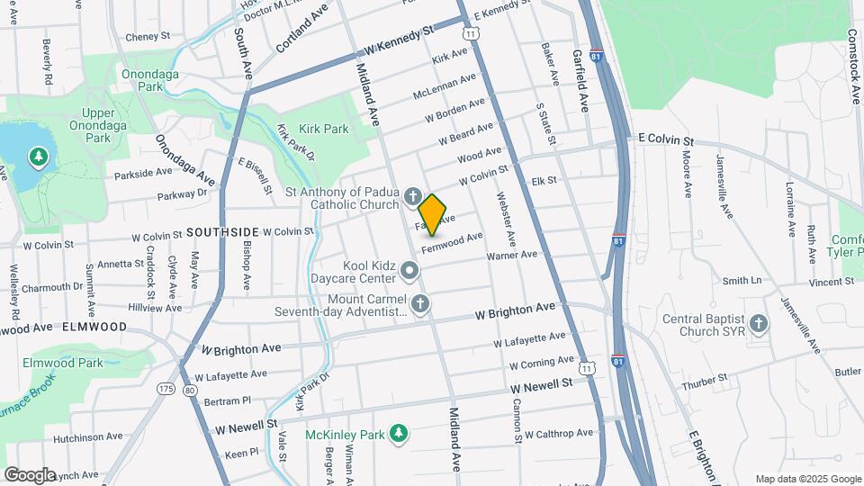 162-164 Fernwood Ave Map and Location Details