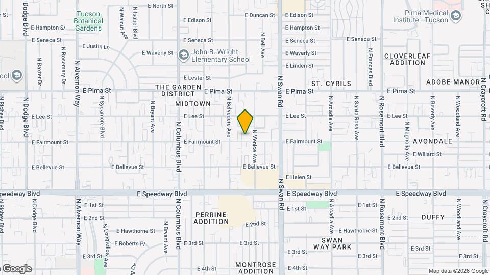 4535 E Fairmount St Map and Location Details