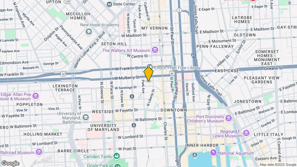 108 W Saratoga St Map and Location Details