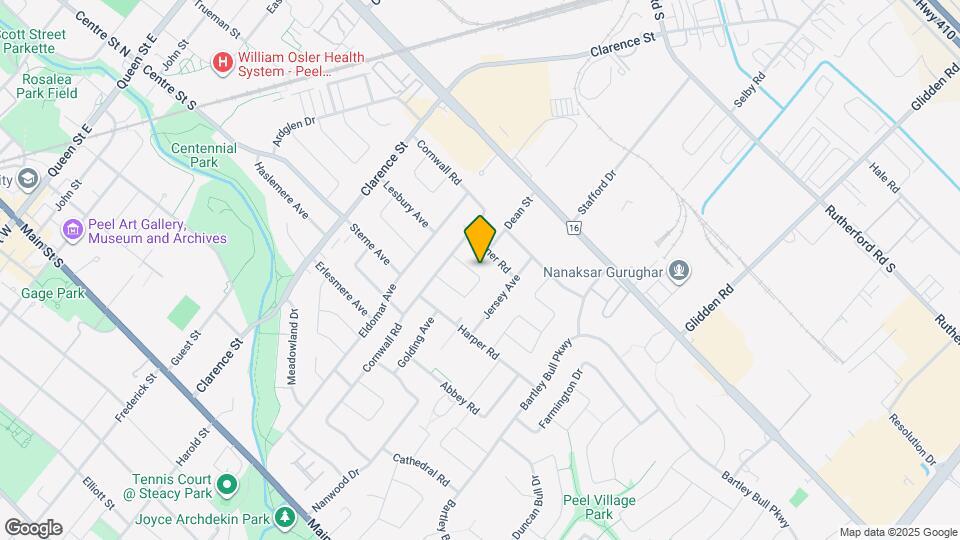 36 Carlyle Crescent Map and Location Details