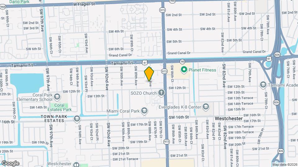 1100 SW 88th Ave Mapa y Detalles de la Ubicación