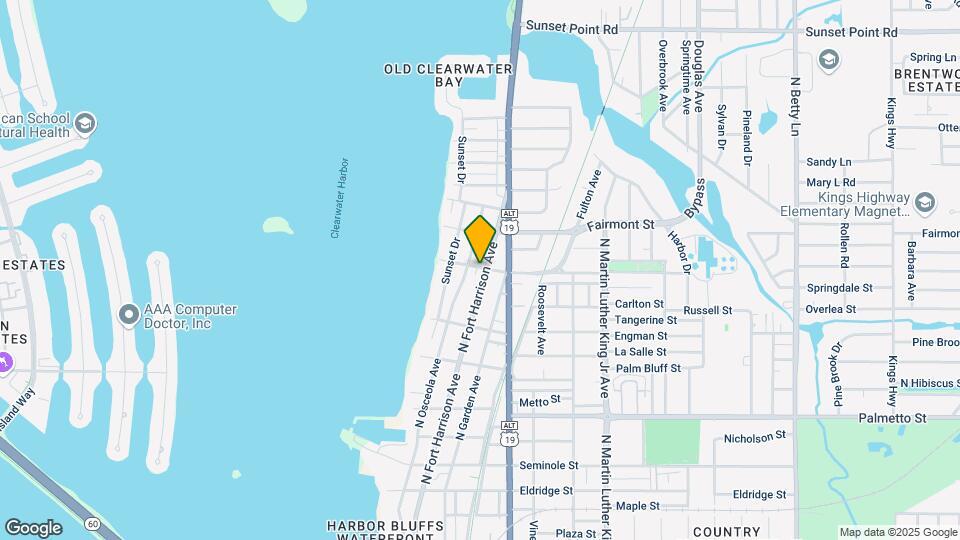 1502 N Fort Harrison Ave Mapa y Detalles de la Ubicación