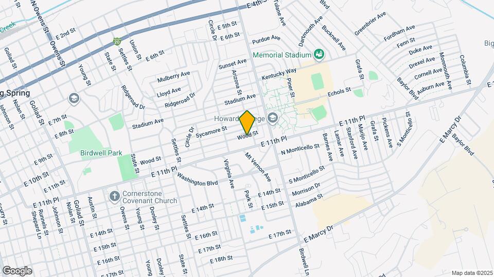 1514 Wood St Map and Location Details